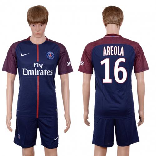Paris Saint-Germain #16 Areola Home Soccer Club Jersey - Click Image to Close